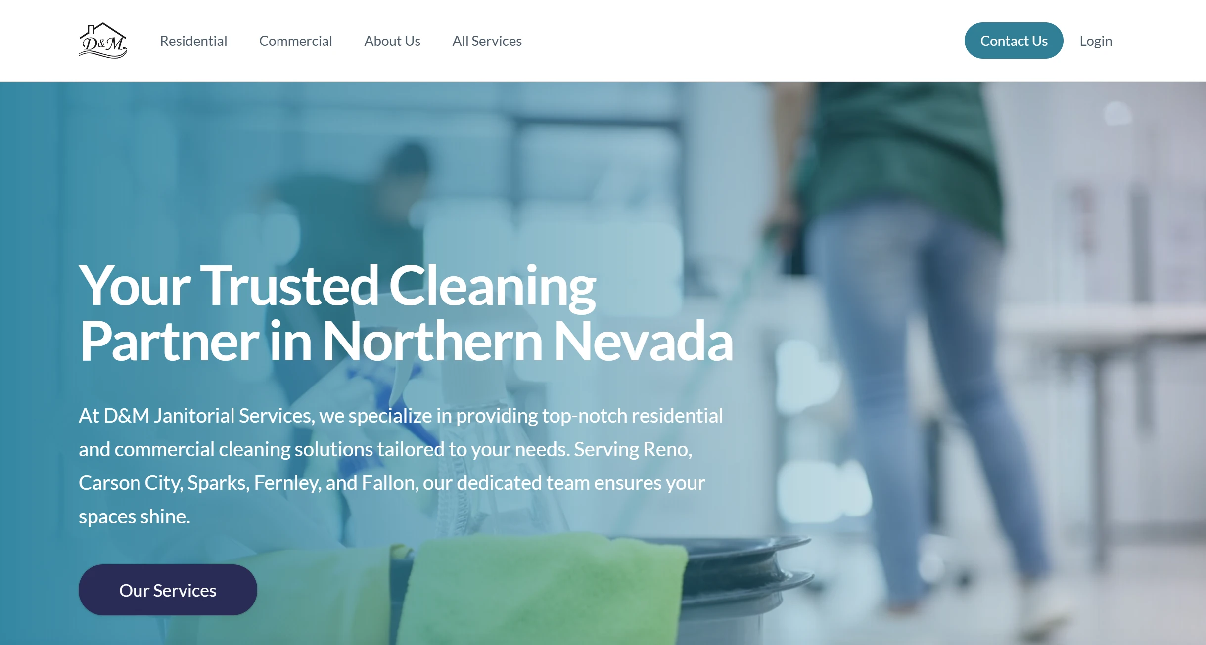 D&M Janitorial Services Website Redesign Case Study